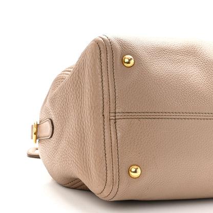 Prada Vitello Daino Satchel Cammeo 7 of 9