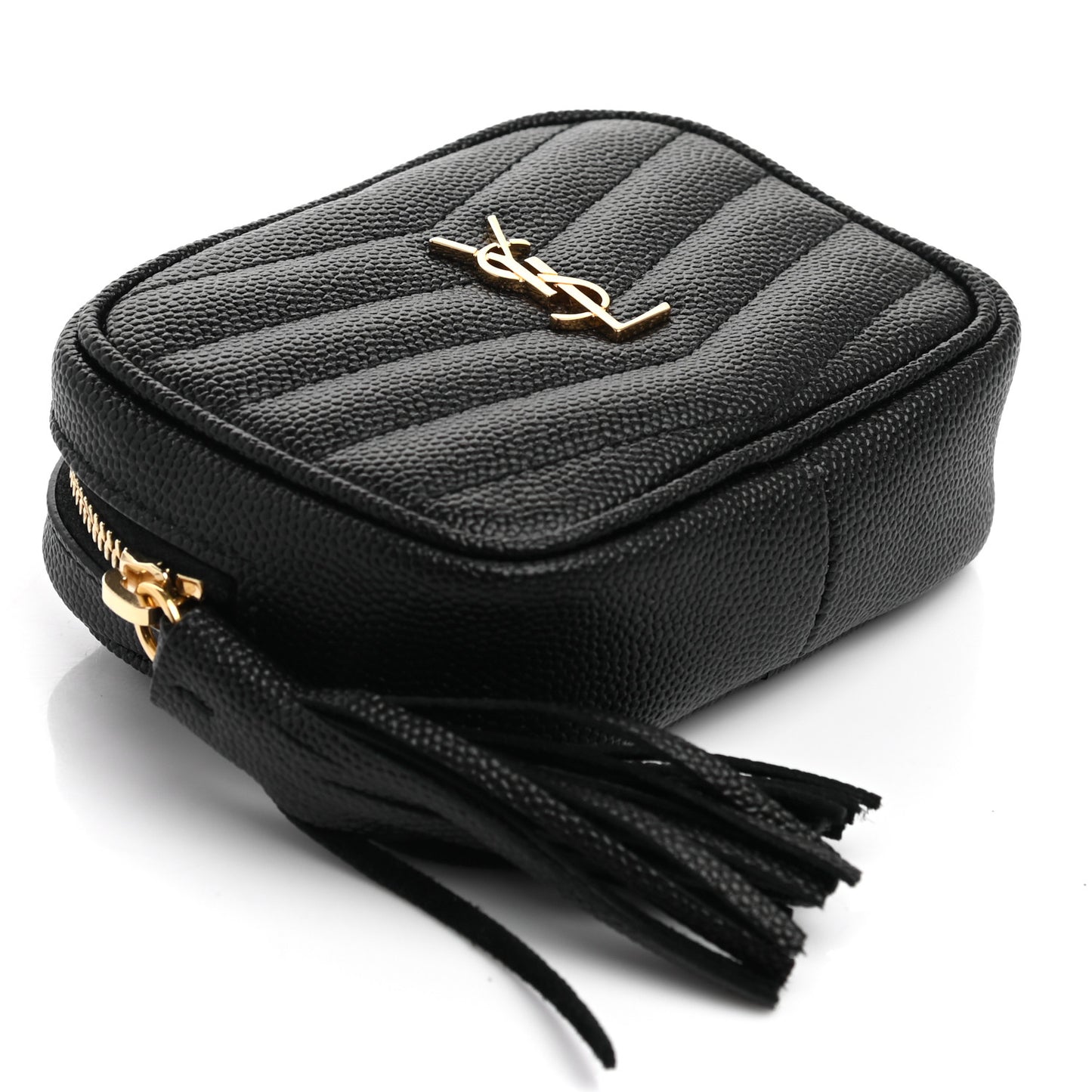 Grain De Poudre Matelasse Monogram Baby Lou Camera Bag Black
