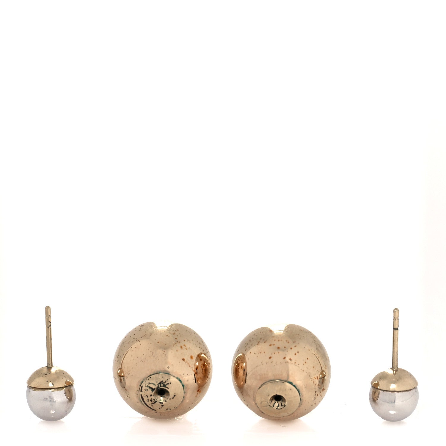 Christian Dior Mise En Dior Tribal Earrings Gold Silver 3 of 5