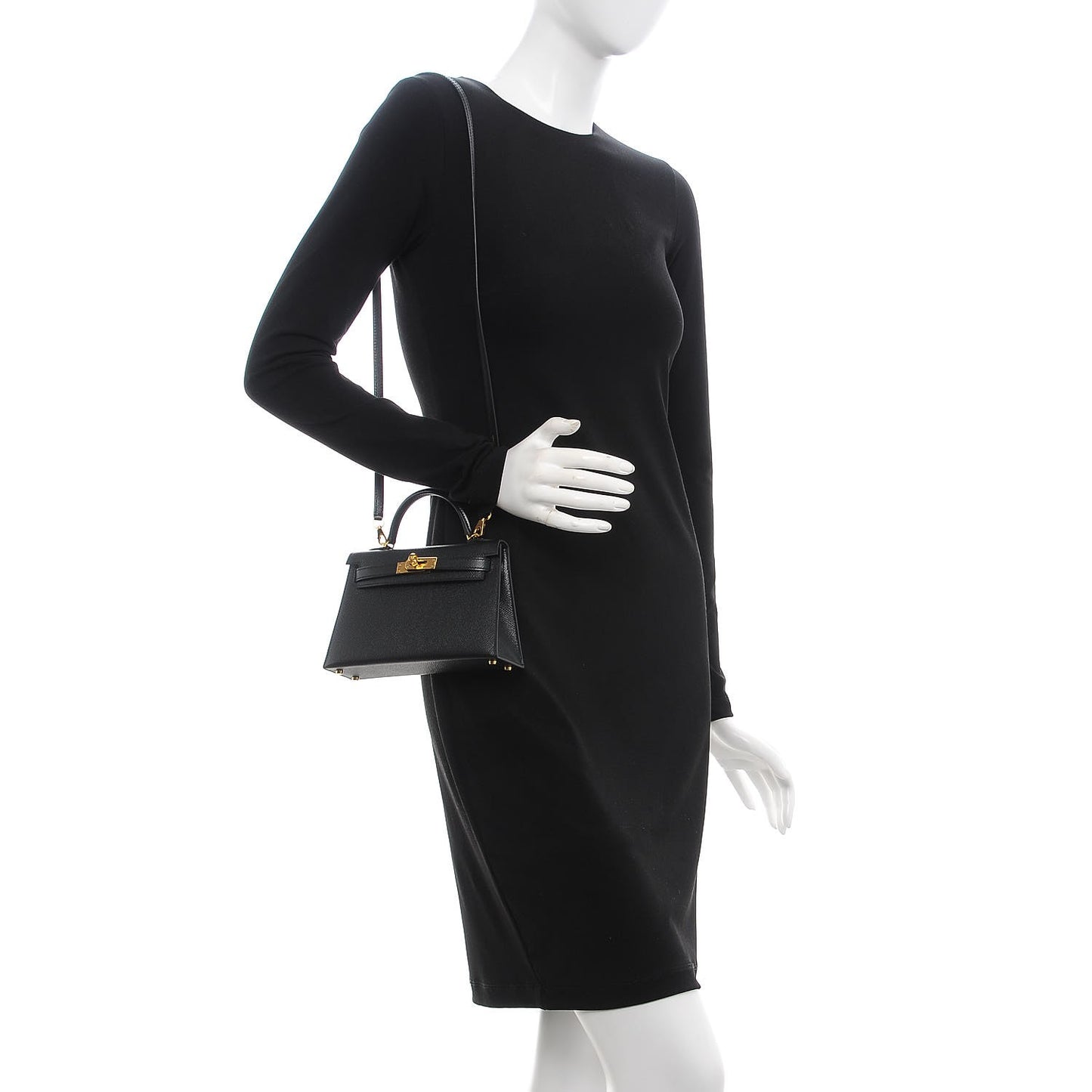 Epsom Mini Kelly Sellier 20 Black