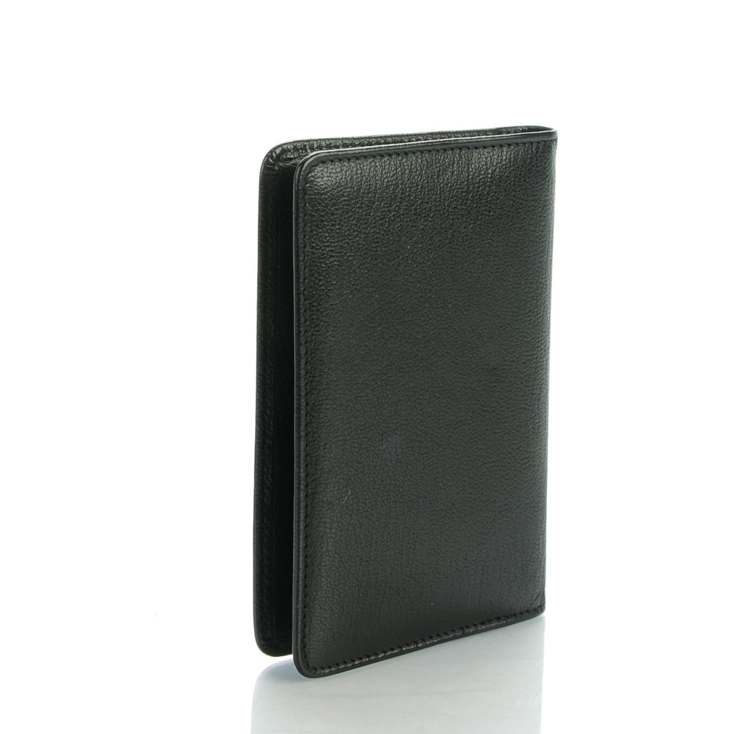 Goatskin Card Holder Wallet Black