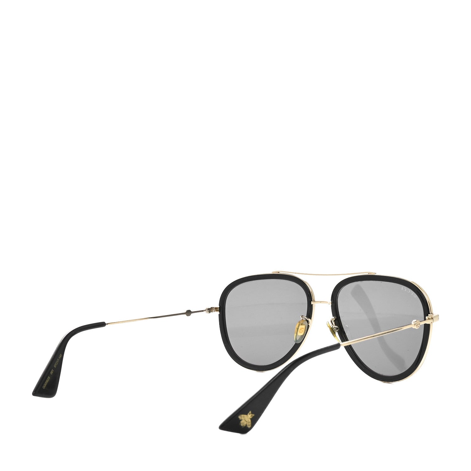 Gucci Metal Aviator Sunglasses GG0062S Black 4 of 9