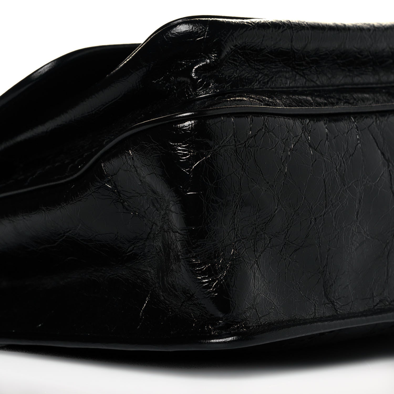 Saint Laurent Crinkled Calfskin Matelasse Monogram Medium Niki Chain Satchel Black 8 of 10