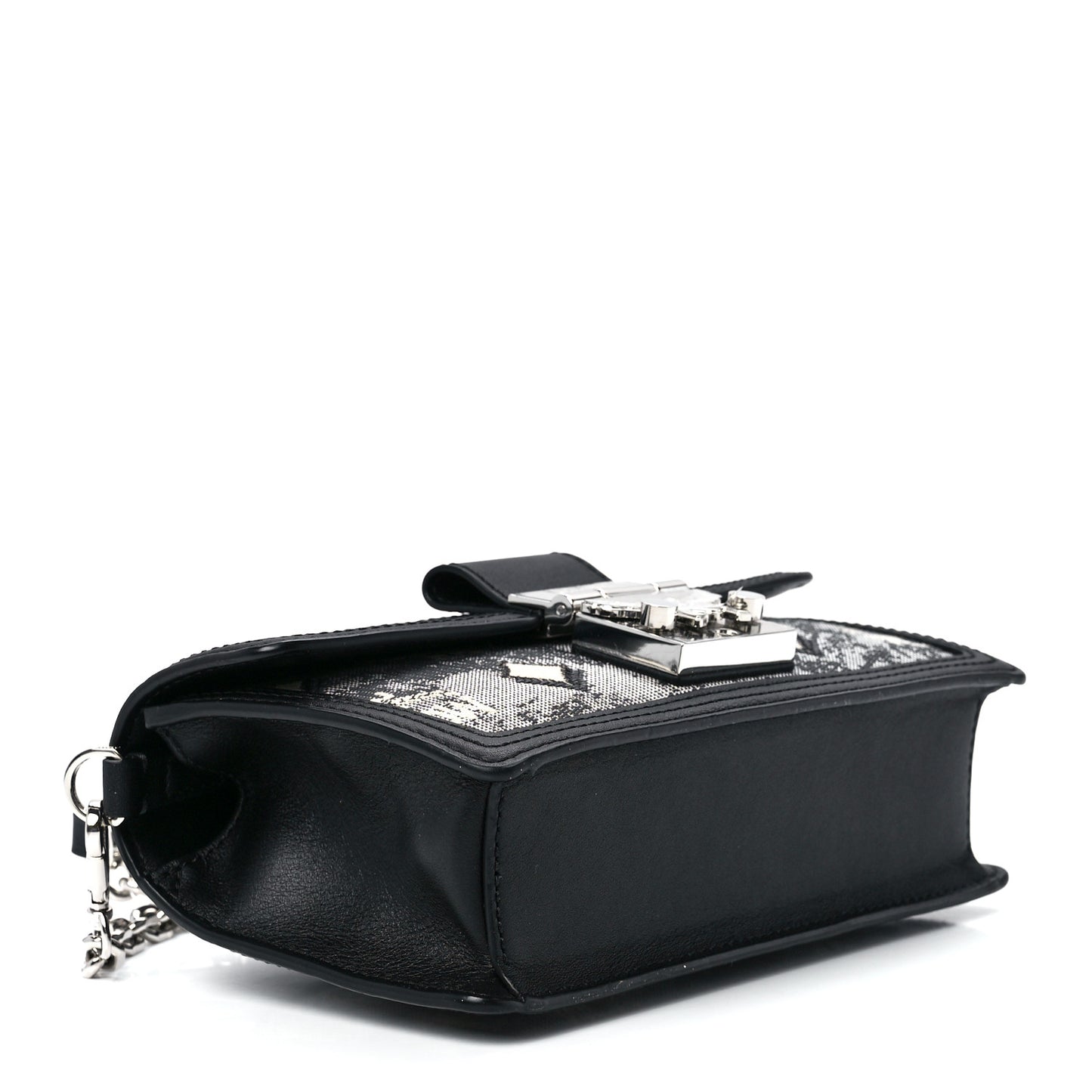 Vintage Jacquard Monogram Mini Tracy Crossbody Black