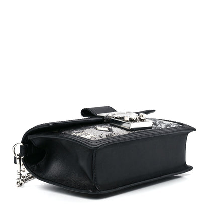 MCM Vintage Jacquard Monogram Mini Tracy Crossbody Black 4 of 11