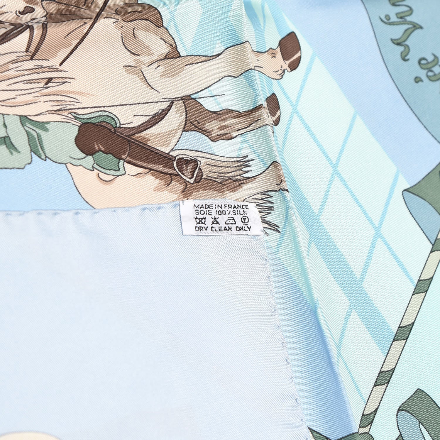 Hermes Silk Musee Vivant du Cheval Chantilly 90 Scarf 8 of 8