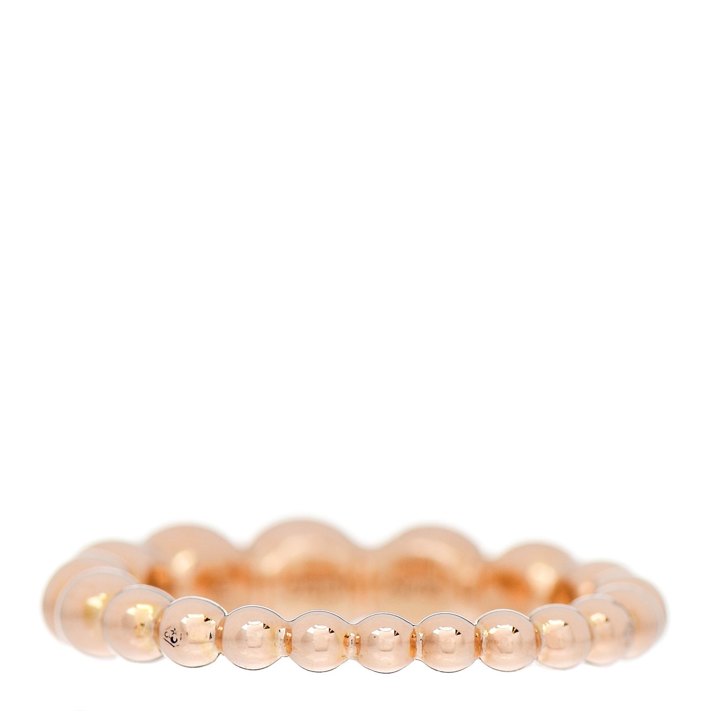 18K Rose Gold Perlee Pearls of Gold Variation Ring 53 6.5