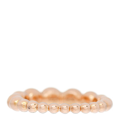 Van Cleef & Arpels 18K Rose Gold Perlee Pearls of Gold Variation Ring 53 6.5 4 of 6