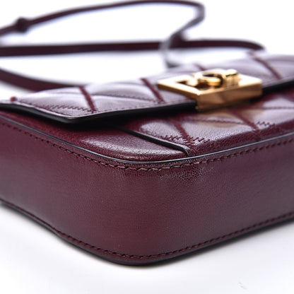 Givenchy Goatskin Quilted GV3 Mini Pocket Convertible Bag Aubergine 6 of 9