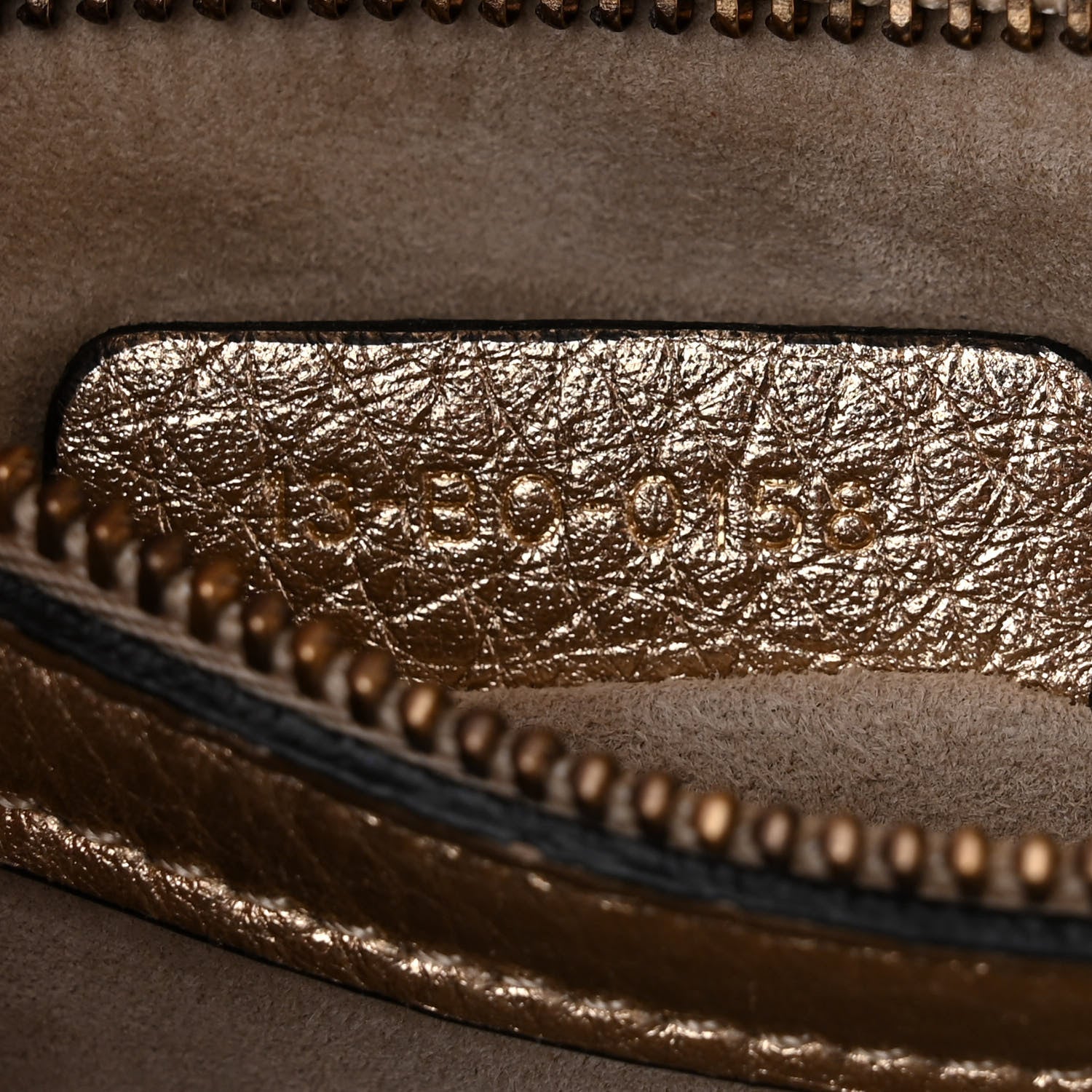 Christian Dior Metallic Grained Calfskin Small Diorama Flap Bag Gold 8 of 11