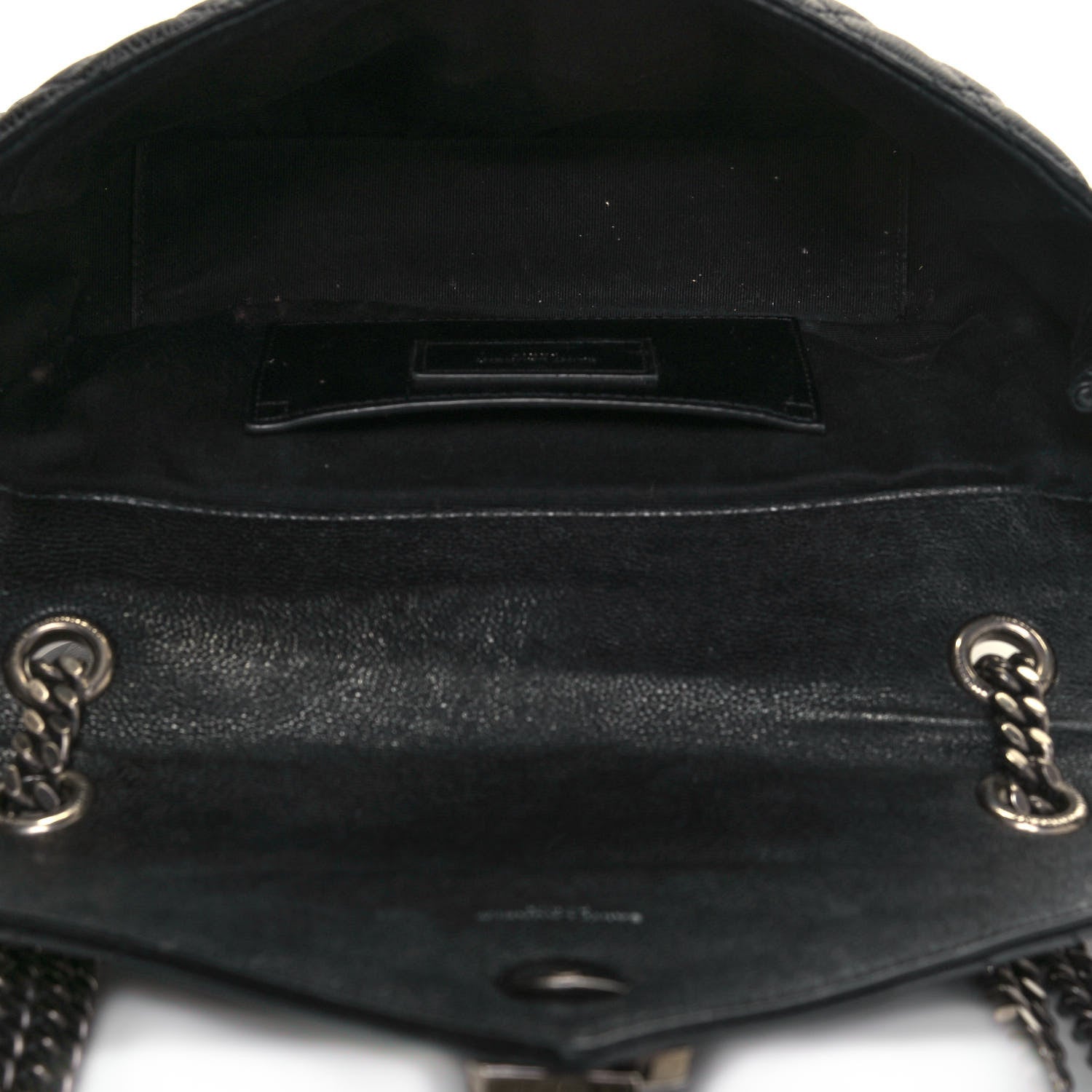 Saint Laurent Sheepskin Tri-Quilt Monogram Medium College Bag Black 5 of 20