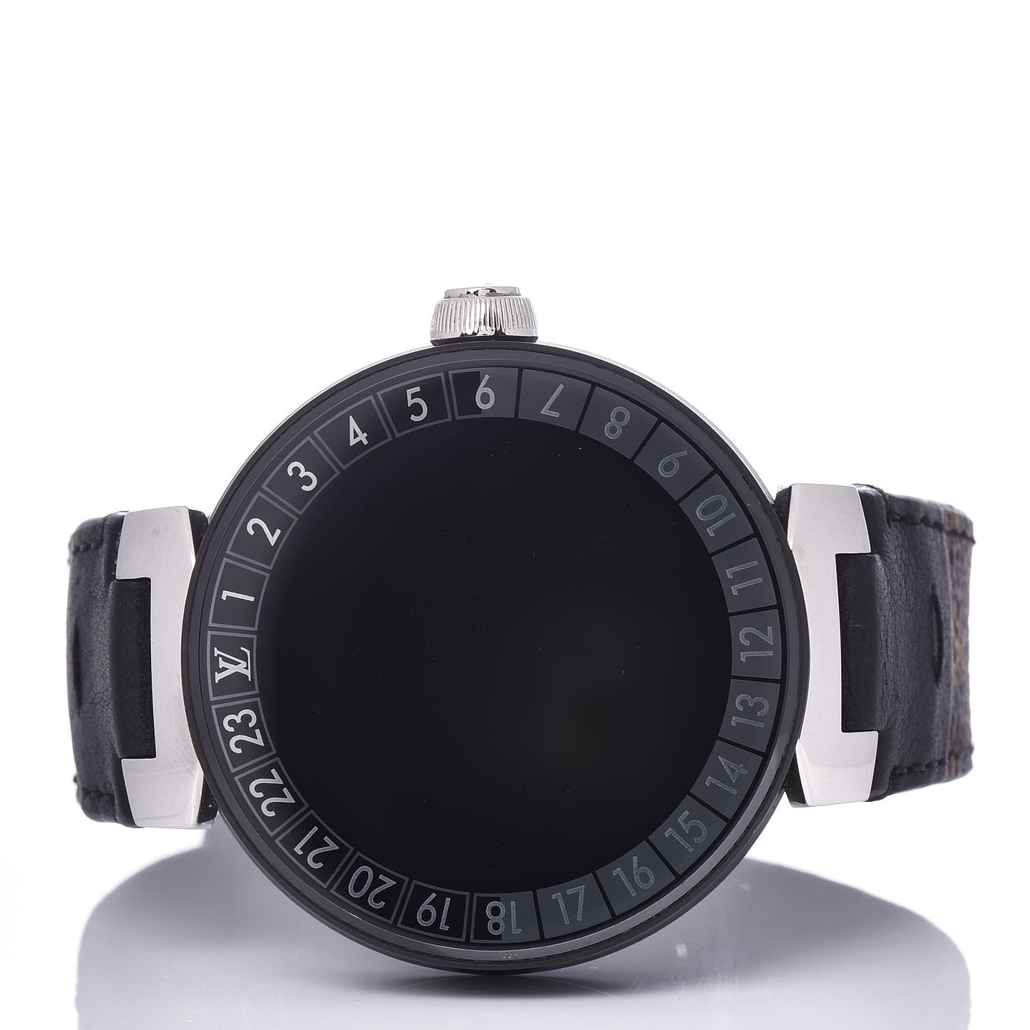 Stainless Steel Canvas Alligator 42mm Tambour Horizon Smartwatch