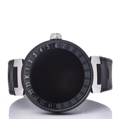 Louis Vuitton Stainless Steel Canvas Alligator 42mm Tambour Horizon Smartwatch 3 of 6