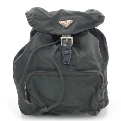 Prada Nylon Cinch Backpack Black 1 of 8