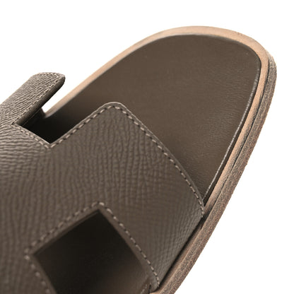 Hermes Epsom Oran Sandals 40.5 Etoupe 11 of 12