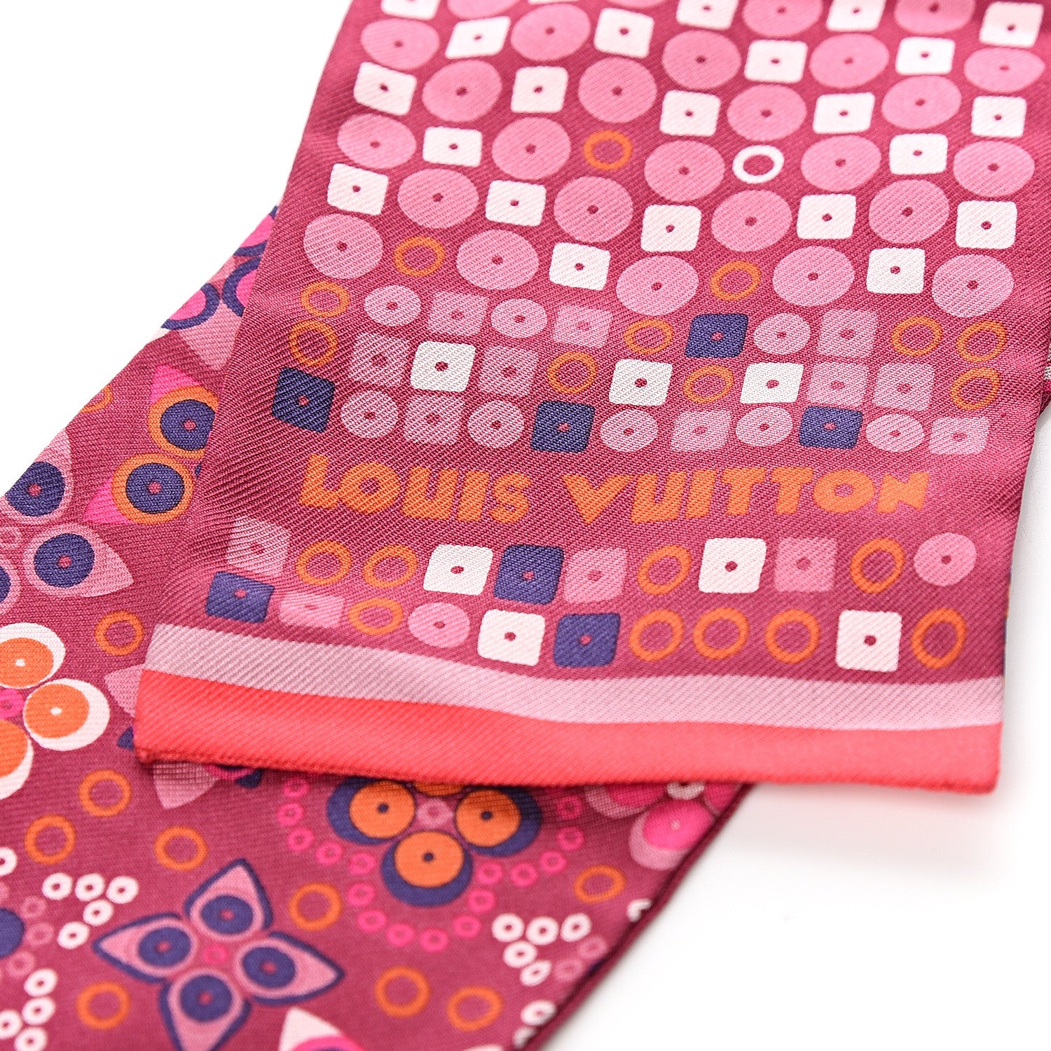 Louis Vuitton Silk Aiyana Bandeau Plum 2 of 2