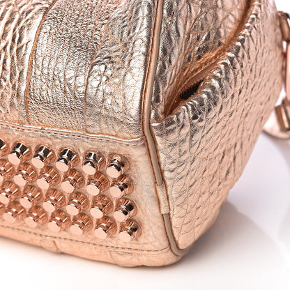 Alexander Wang Metallic Pebbled Lambskin Rockie Rose Gold Hardware 10 of 11