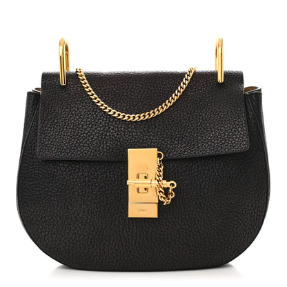 Chloe Grained Lambskin Drew Shoulder Bag Black 1 of 27