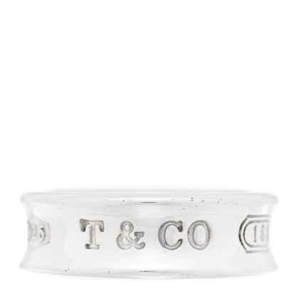 Tiffany Sterling Silver 1837 Band Ring 51 5.75 1 of 4