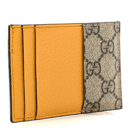 Gucci GG Supreme Monogram Neo Vintage Card Holder Beige Crop New Acero 3 of 7
