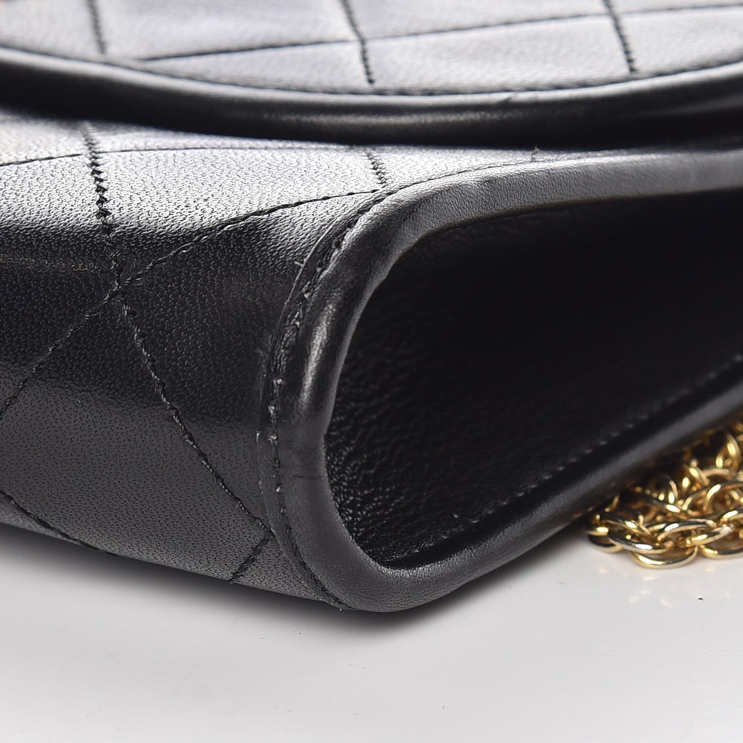 Lambskin Quilted Mini Flap Black