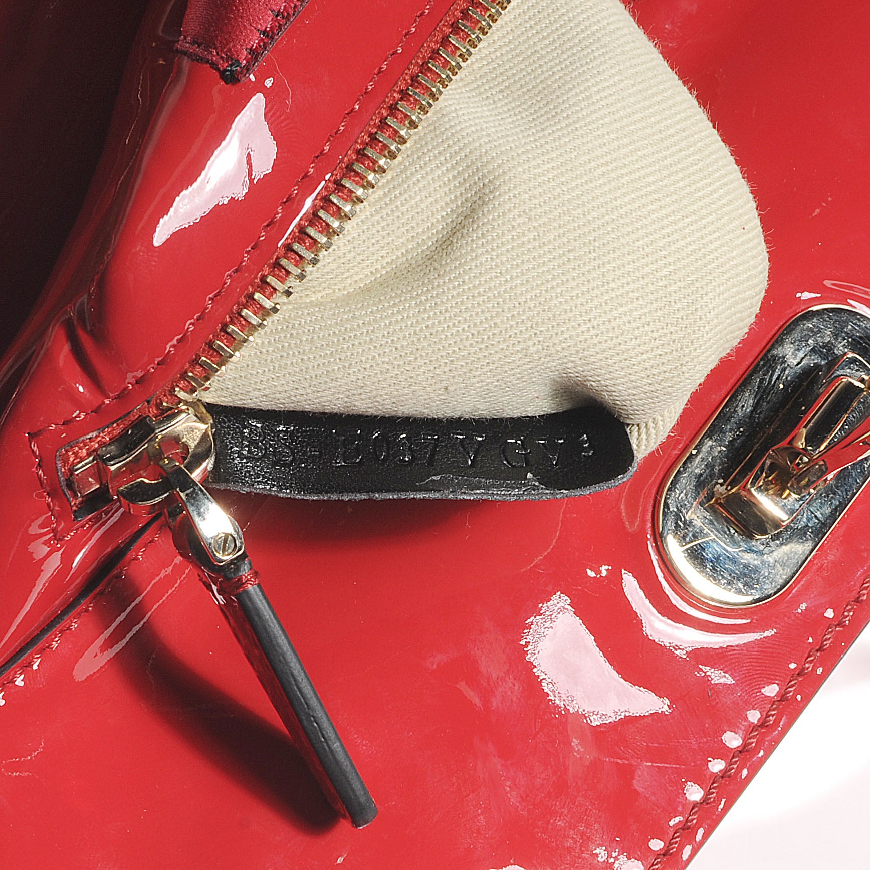 Valentino Garavani Patent Small Rockstud Tote Rosso Valentino 7 of 7