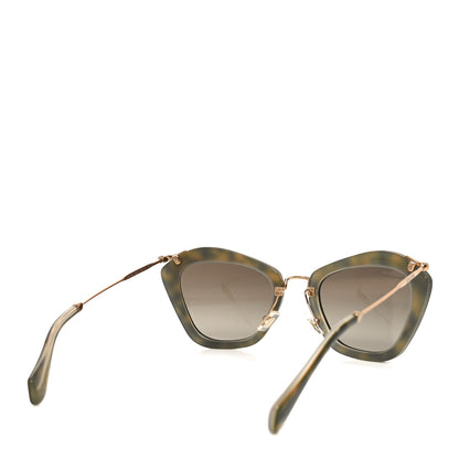 Miu Miu Acetate Metal Cat Eye Sunglasses SMU10N Tortoise 4 of 7