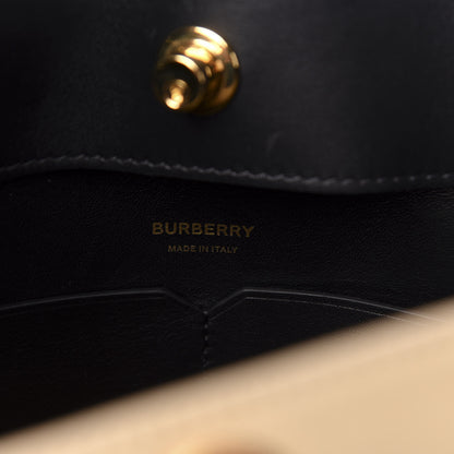 Burberry Calfskin Medium Society Tote Black Honey 7 of 11
