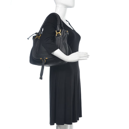 Chloe Calfskin Medium Marcie Satchel Black 2 of 9