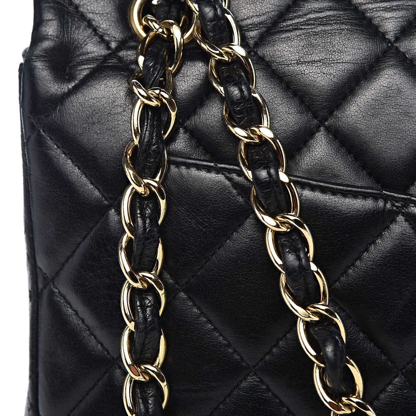 Lambskin Quilted Maxi Single Flap Black