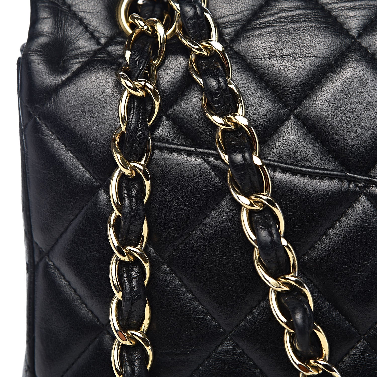 Chanel Lambskin Quilted Maxi Single Flap Black 17 of 19