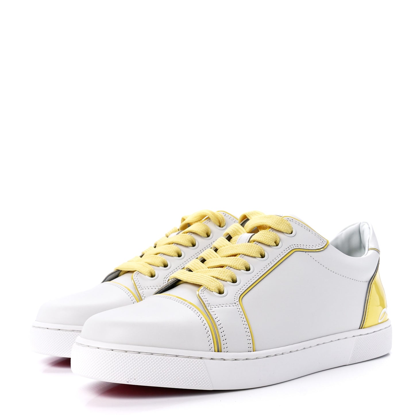Patent Calfskin Womens Fun Vieira Flat Sneakers 37 Bianco