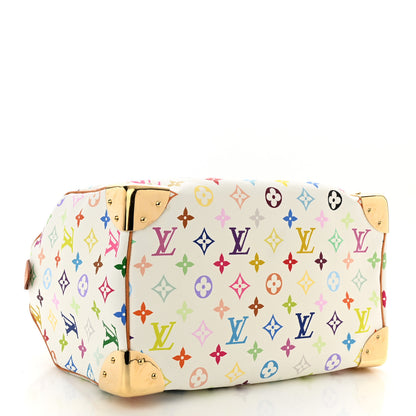 Louis Vuitton Monogram Multicolor Speedy 30 White 4 of 9
