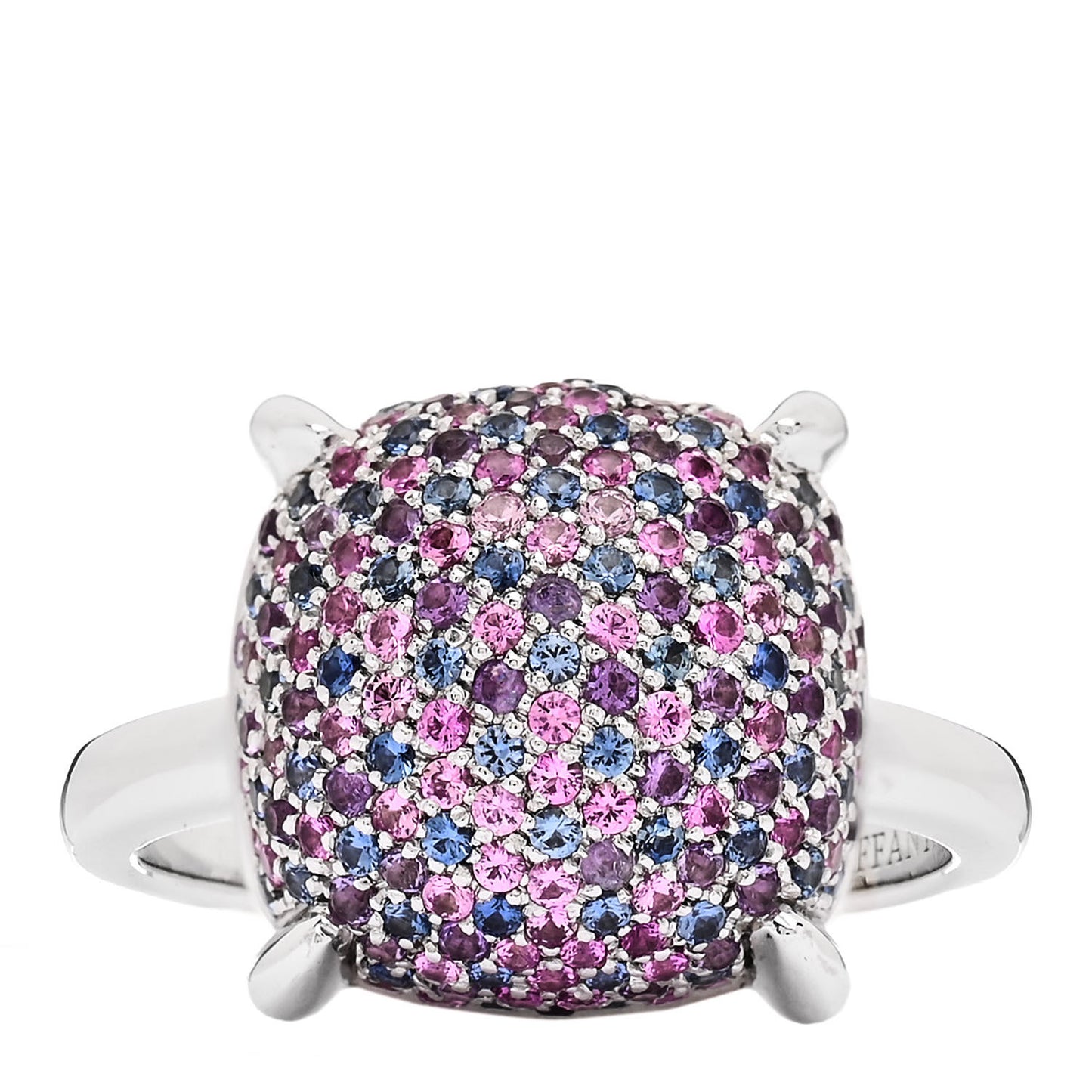 18K White Gold Multi Gemstone Paloma Picasso Sugar Stacks Ring 49 5