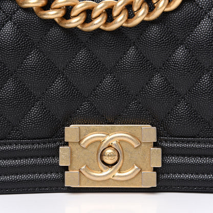 Chanel Caviar Quilted Small Boy Flap Black 7 of 10