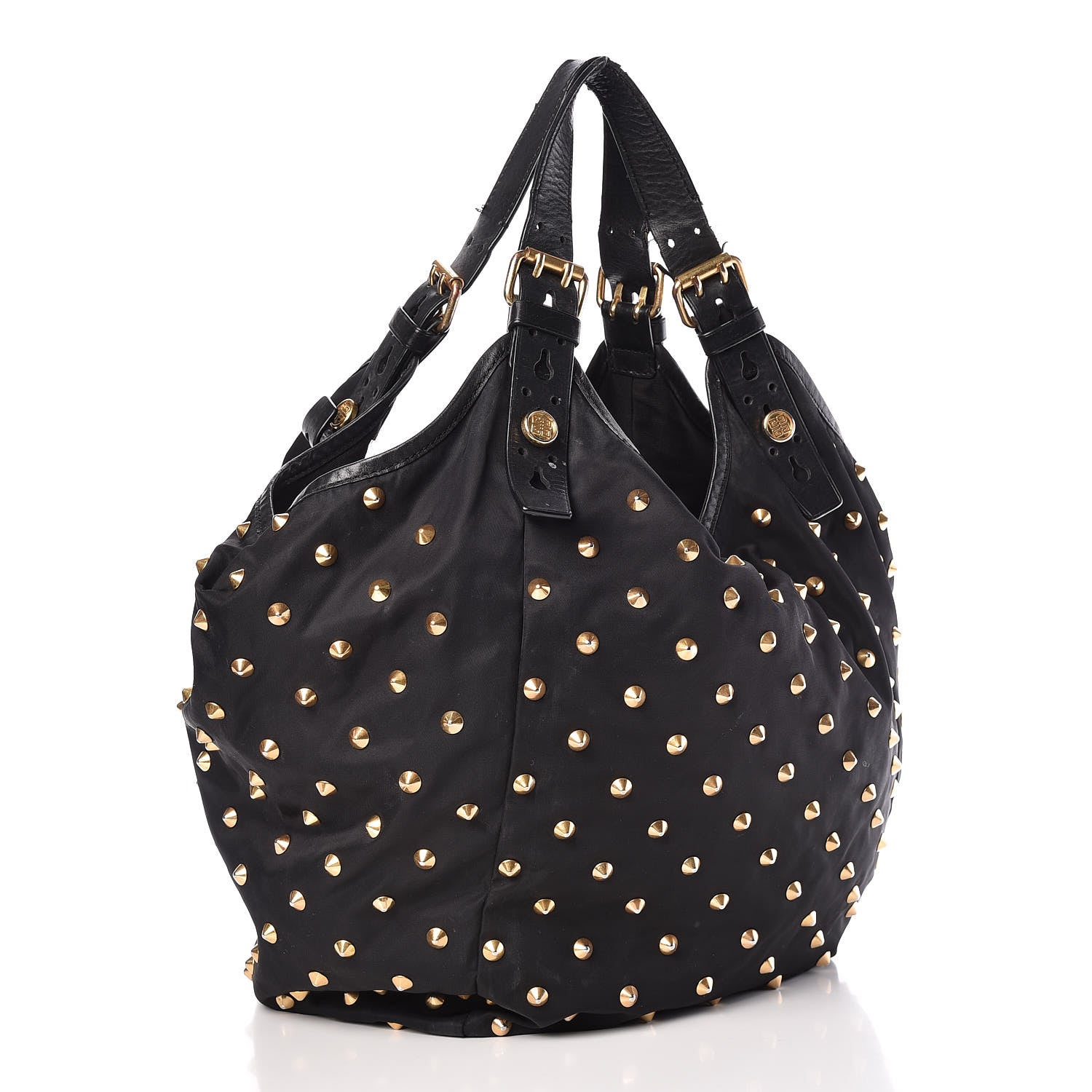 Givenchy Nylon Studded Shoulder Bag Black 3 of 22