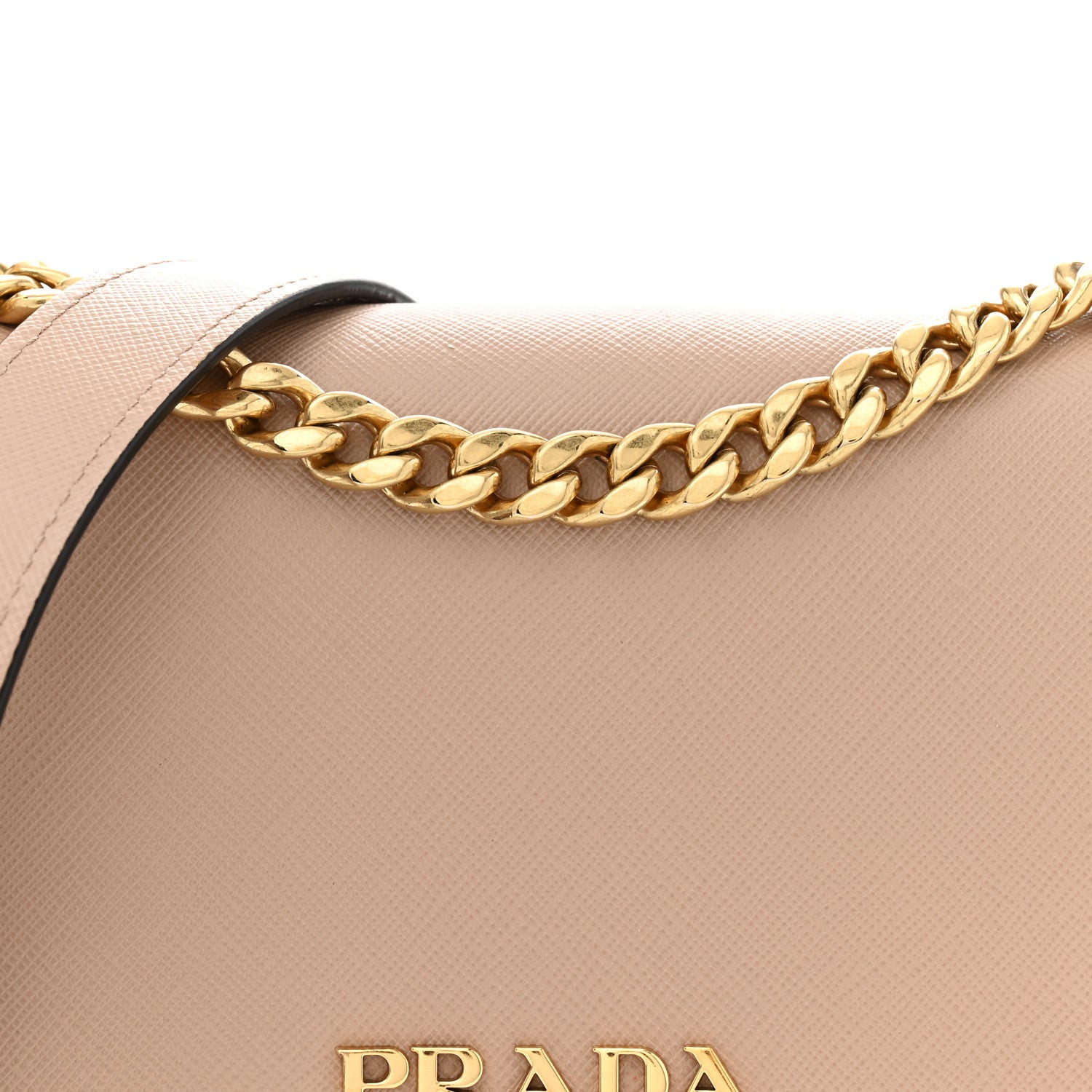Prada Saffiano Chain Crossbody Bag Cipria 8 of 12