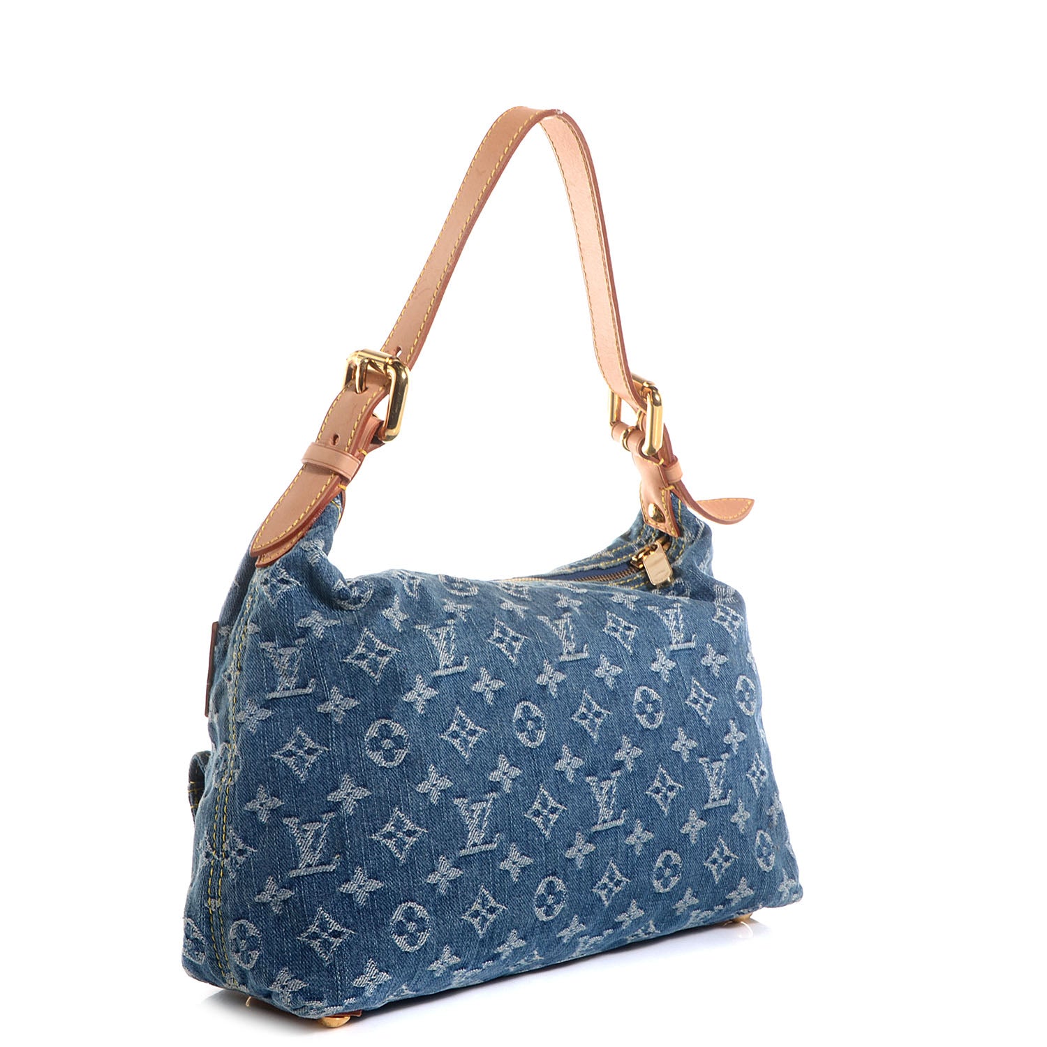 Louis Vuitton Monogram Denim Baggy PM Blue 3 of 7
