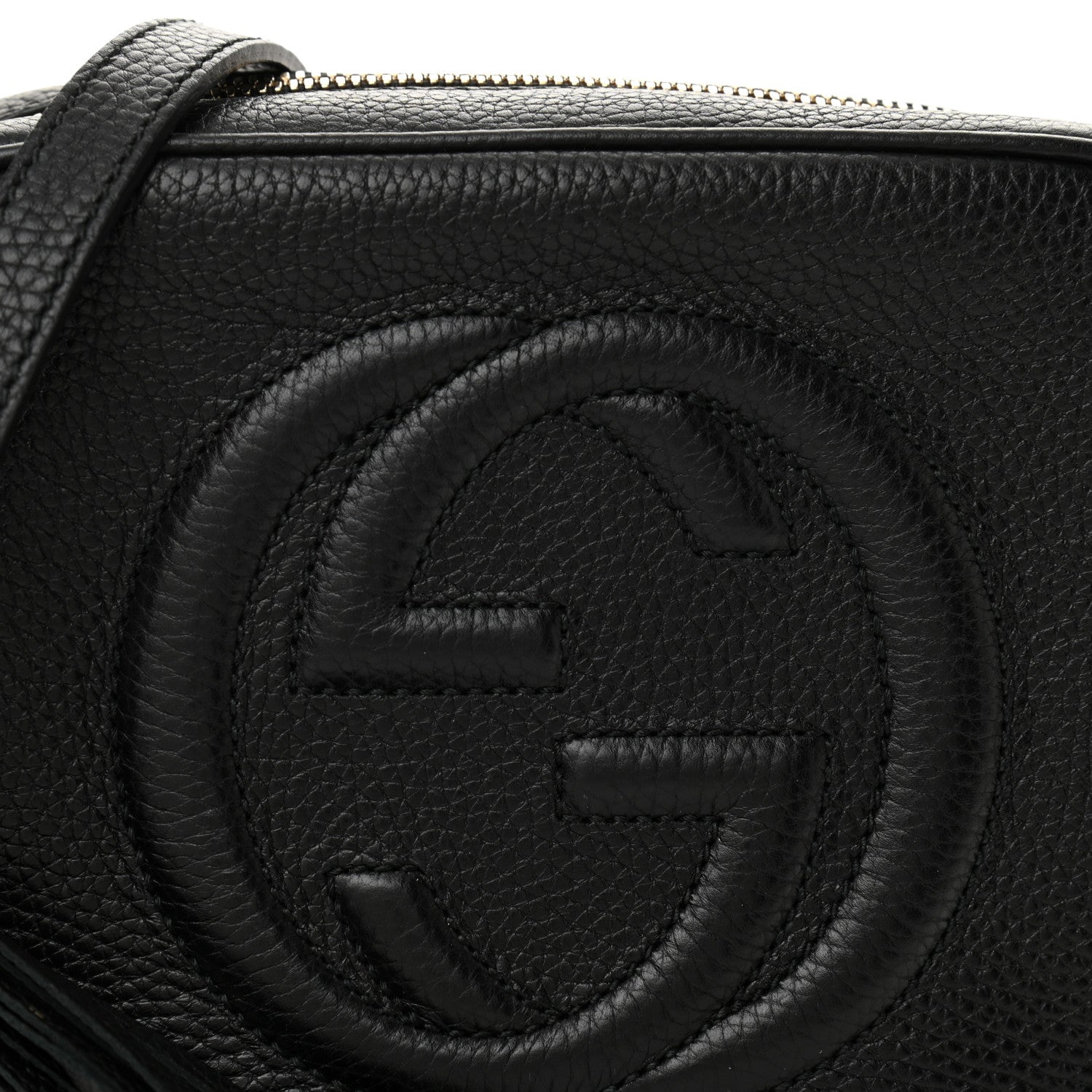 Gucci Pebbled Calfskin Small Soho Disco Bag Black 8 of 10