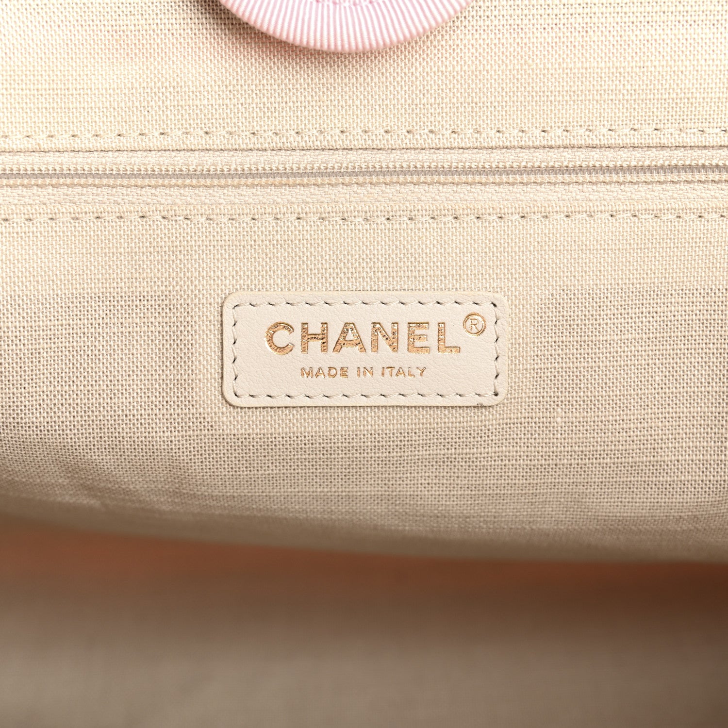 Chanel Mixed Fibers Small Deauville Tote Pink 7 of 13