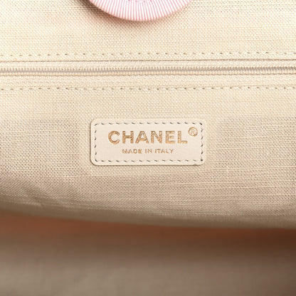 Chanel Mixed Fibers Small Deauville Tote Pink 7 of 13