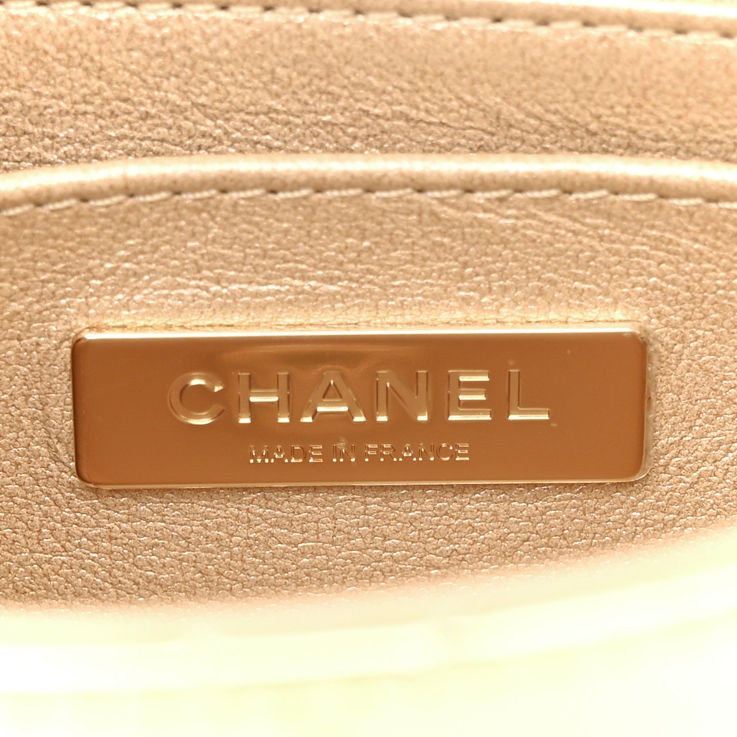 Chanel Mirror Calfskin Metallic Calfskin Quilted Hollywood Boulevard Mini Flap With Star Coin Purse Gold 6 of 11