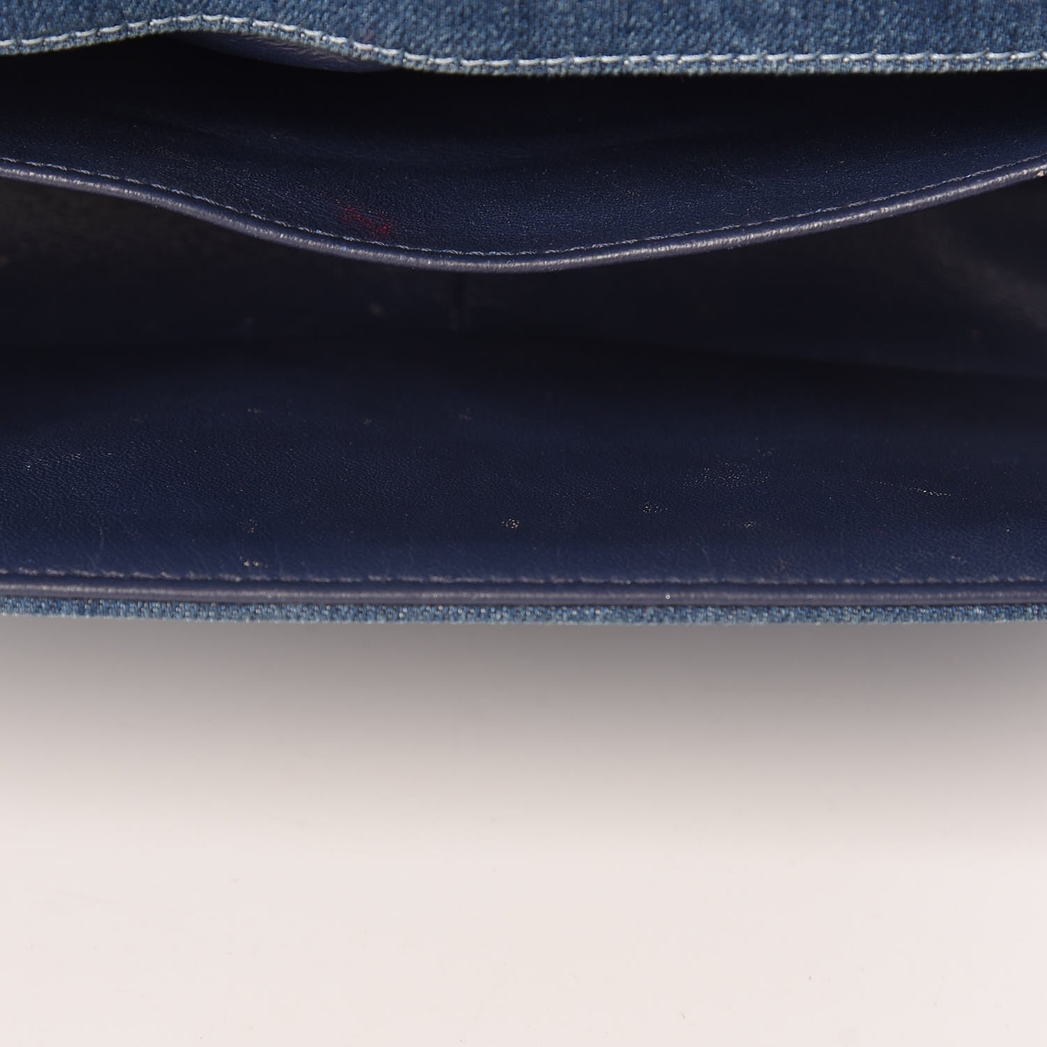 Chanel Tweed Denim Medium Boy Flap Dark Blue 10 of 24