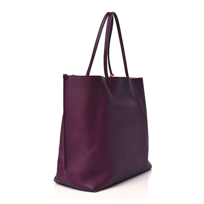 Christian Dior Calfskin Perforated Cannage Dioriva Tote Purple Multicolor 2 of 8