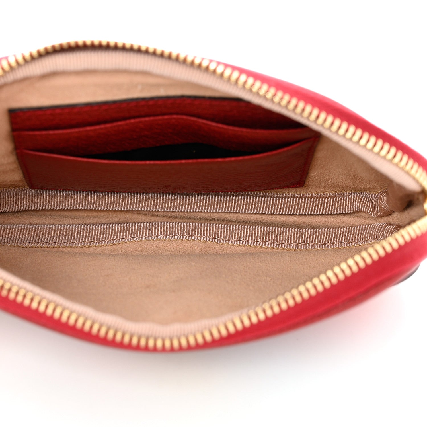 Gucci GG Supreme Monogram Flora Web Ophidia Wristlet Bag Red 5 of 8