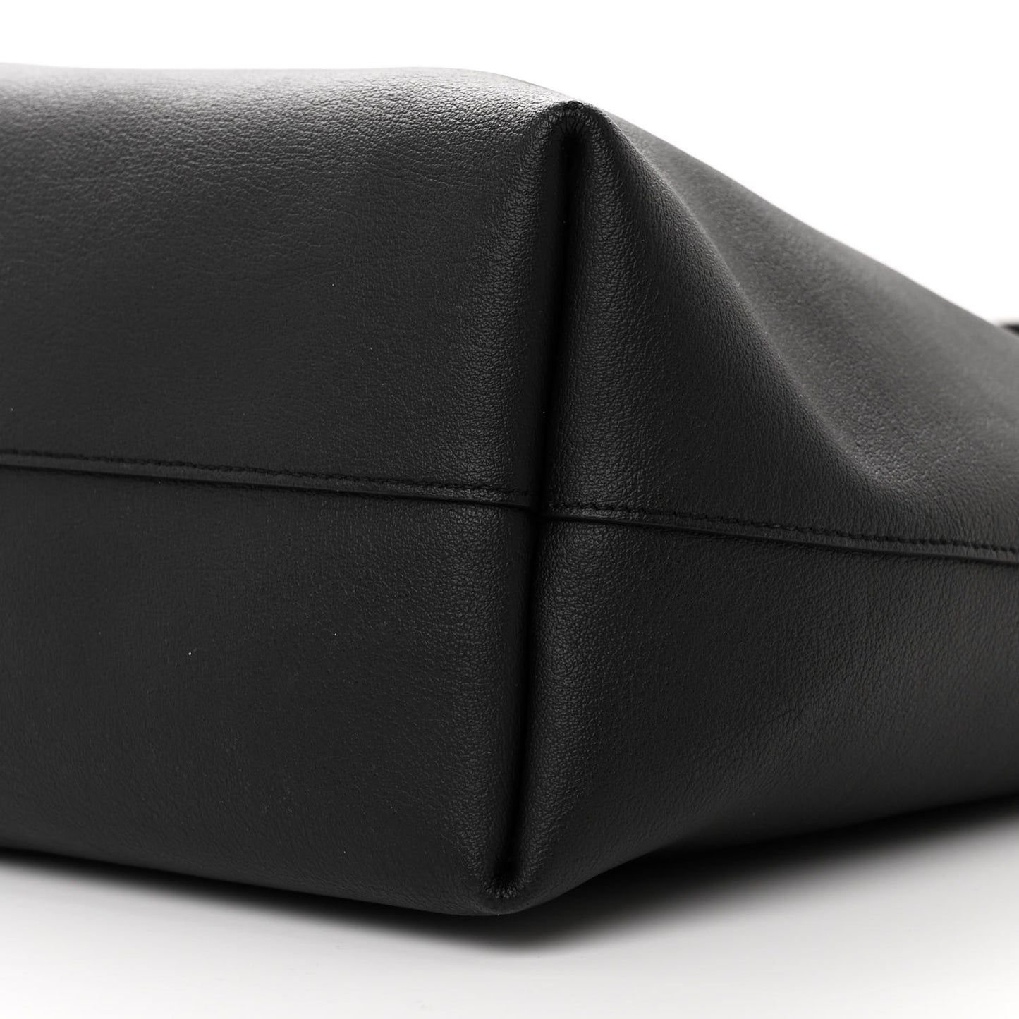Calfskin Large Shopping Tote Black