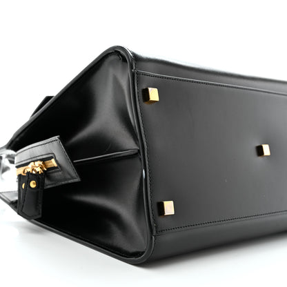 Saint Laurent Shiny Calfskin Medium Uptown Tote Black 9 of 14