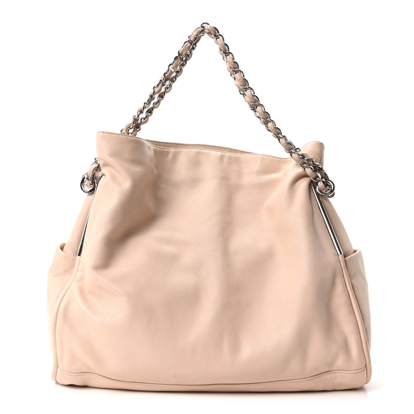 Lambskin Large Ultimate Soft Tote Beige