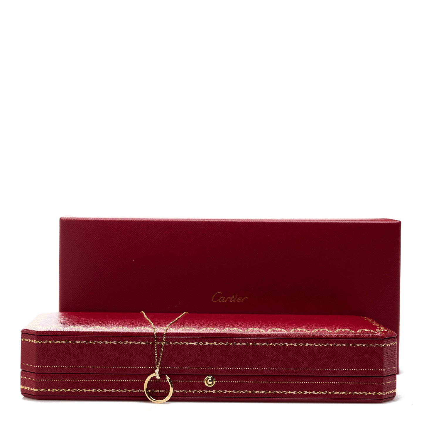 18K Yellow Gold Diamond Juste Un Clou Pendant Necklace