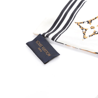 Louis Vuitton Silk Monogram Giant Jungle Bandeau Ivory 4 of 7